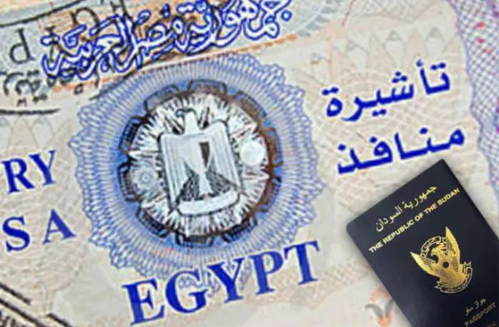 Egypt visa for Sudanese